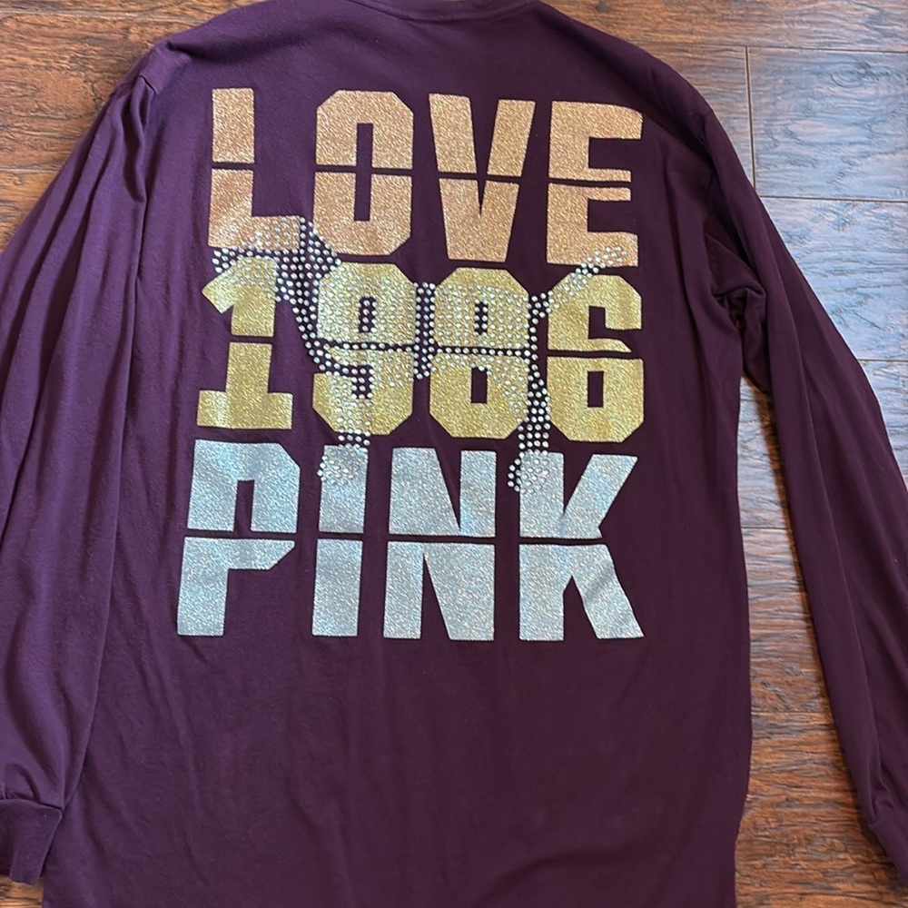 PINK Victoria’s Secret bling long sleeve tee